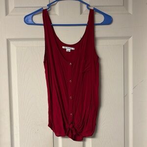 LA Hearts PacSun XS red top